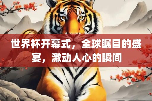 世界杯开幕式，全球瞩目的盛宴，激动人心的瞬间