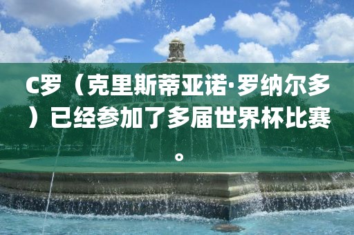 C罗（克里斯蒂亚诺·罗纳尔多）已经参加了多届世界杯比赛。