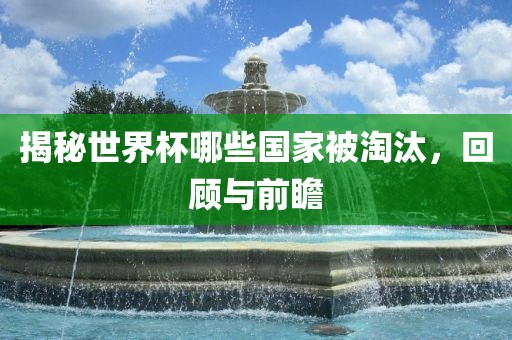 揭秘世界杯哪些国家被淘汰，回顾与前瞻