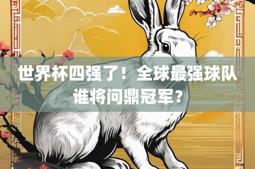 世界杯四强了！全球最强球队谁将问鼎冠军？