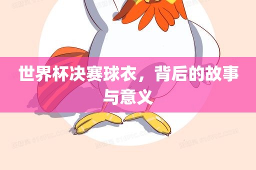 世界杯决赛球衣，背后的故事与意义