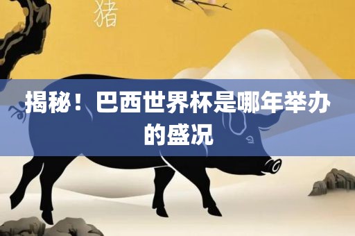 揭秘！巴西世界杯是哪年举办的盛况漯河市盈旭机械设备有限公司