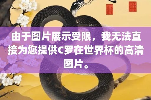由于图片展示受限，我无法直接为您提供C罗在世界杯的高清图片。