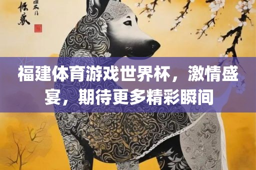 福建体育游戏世界杯，激情盛宴，期待更多精彩瞬间