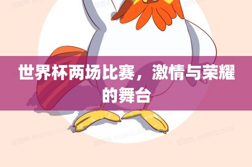 世界杯两场比赛，激情与荣耀的舞台