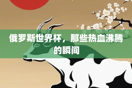 俄罗斯世界杯，那些热血沸腾的瞬间