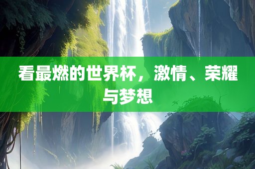 看最燃的世界杯，激情、荣耀与梦想