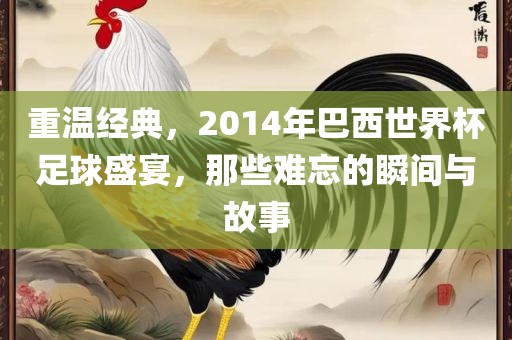 重温经典，2014年巴西世界杯足球盛宴，那些难忘的瞬间与故事