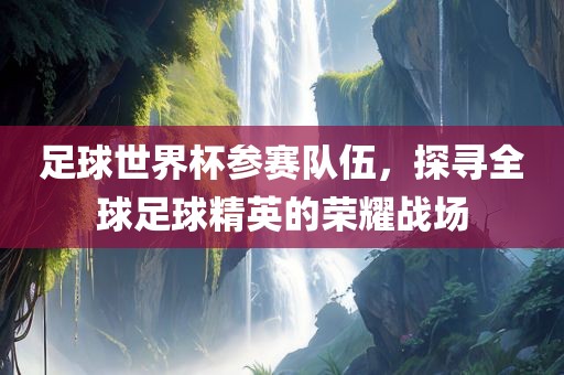 足球世界杯参赛队伍，探寻全球足球精英的荣耀战场漯河市盈旭机械设备有限公司