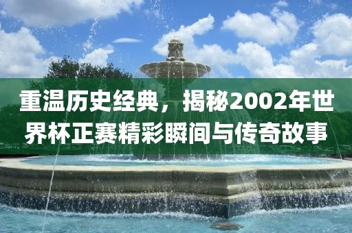 重温历史经典，揭秘2002年世界杯正赛精彩瞬间与传奇故事漯河市盈旭机械设备有限公司