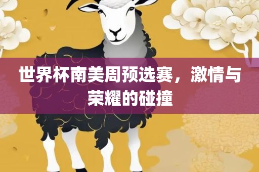 世界杯南美周预选赛，激情与荣耀的碰撞