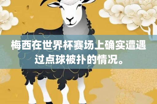 梅西在世界杯赛场上确实遭遇过点球被扑的情况。