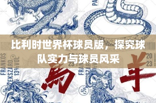 比利时世界杯球员版，探究球队实力与球员风采漯河市盈旭机械设备有限公司
