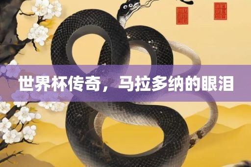 世界杯传奇，马拉多纳的眼泪