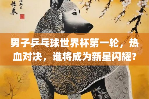 男子乒乓球世界杯第一轮，热血对决，谁将成为新星闪耀？