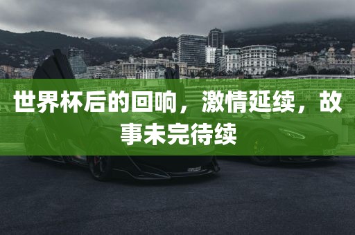 世界杯后的回响，激情延续，故事未完待续