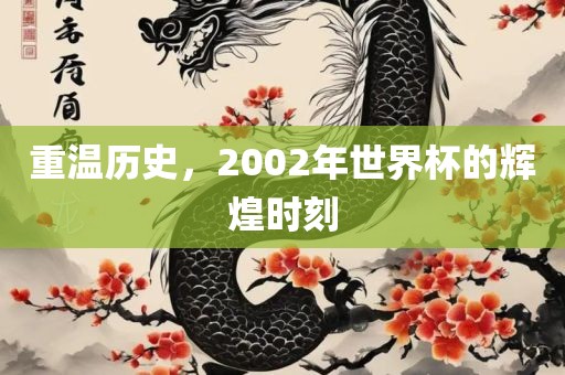 重温历史，2002年世界杯的辉煌时刻