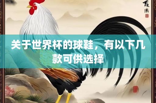关于世界杯的球鞋，有以下几款可供选择