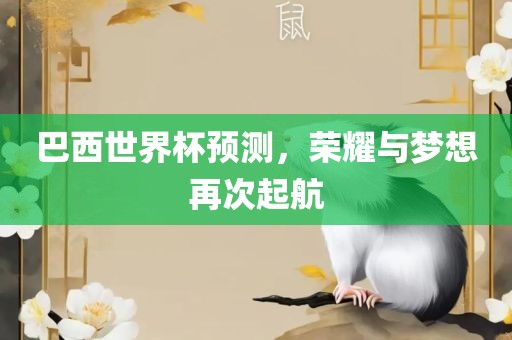 巴西世界杯预测，荣耀与梦想再次起航