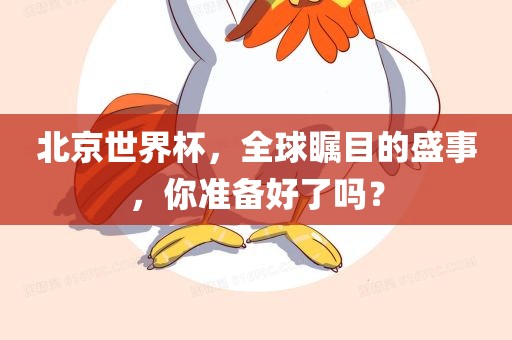 北京世界杯，全球瞩目的盛事，你准备好了吗？