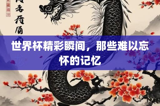 世界杯精彩瞬间，那些难以忘怀的记忆