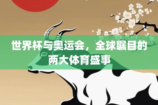 世界杯与奥运会，全球瞩目的两大体育盛事