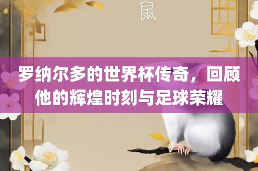 罗纳尔多的世界杯传奇，回顾他的辉煌时刻与足球荣耀