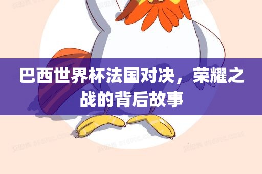 巴西世界杯法国对决，荣耀之战的背后故事