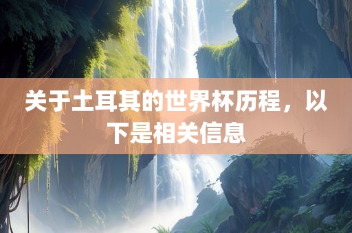 关于土耳其的世界杯历程，以下是相关信息