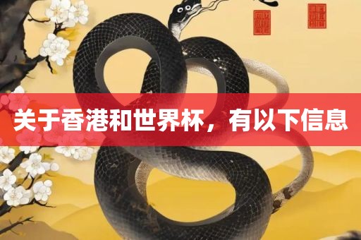 关于香港和世界杯，有以下信息