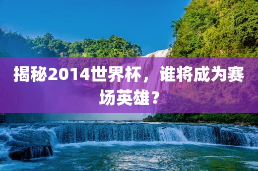 揭秘2014世界杯，谁将成为赛场英雄？