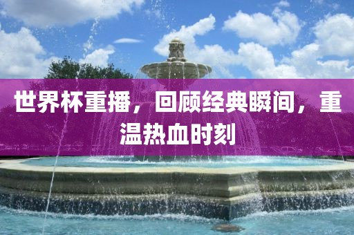 世界杯重播，回顾经典瞬间，重温热血时刻