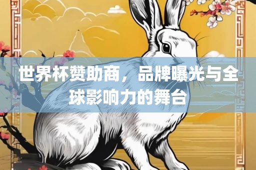 世界杯赞助商，品牌曝光与全球影响力的舞台
