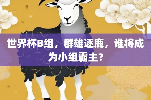 世界杯B组，群雄逐鹿，谁将成为小组霸主？