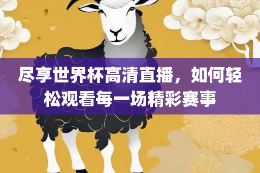 尽享世界杯高清直播，如何轻松观看每一场精彩赛事