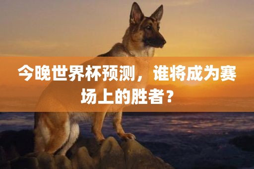 今晚世界杯预测，谁将成为漯河市盈旭机械设备有限公司赛场上的胜者？