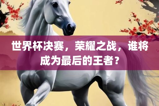 世界杯决赛，荣耀之战，谁将成为最后的王者？