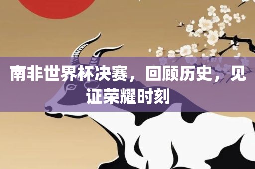 南非世界杯决赛，回顾历史，见证荣耀时刻