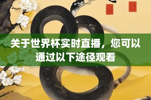 关于世界杯实时直播，您可以通过以下途径观看