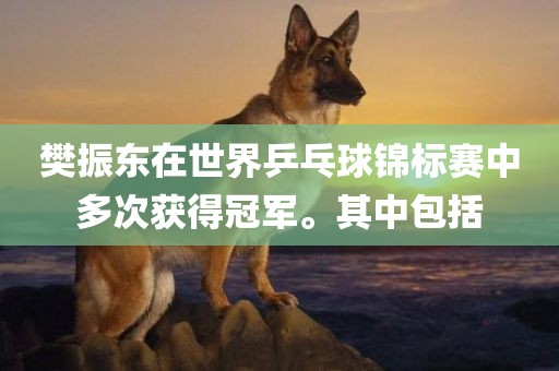 樊振东在世界乒乓球锦标赛中多次获得冠军。其中包括