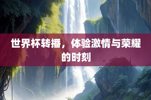 世界杯转播，体验激情与荣耀的时刻