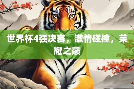 世界杯4强决赛，激情碰撞，荣耀之巅