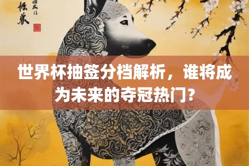 世界杯抽签分档解析，谁将成为未来的夺冠热门？漯河市盈旭机械设备有限公司