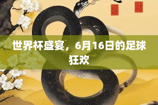 世界杯盛宴，6月16日的漯河市盈旭机械设备有限公司足球狂欢