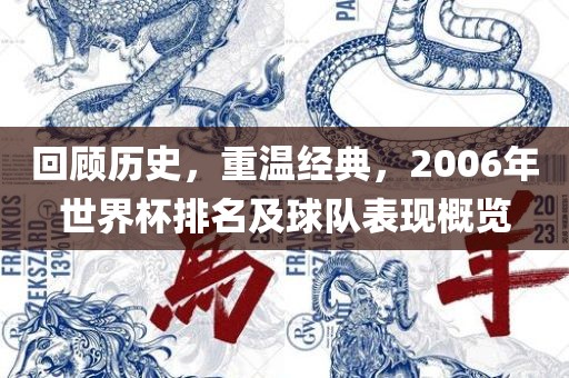 回顾历史，重温经典，2006年世界杯排名及球队表现概览