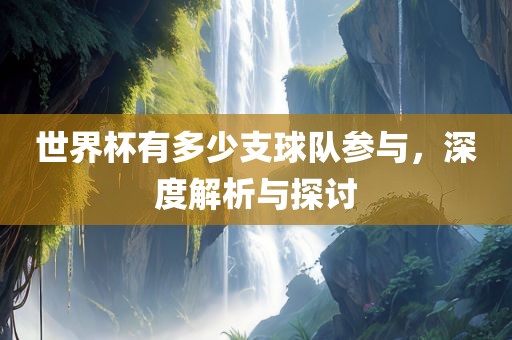 世界杯有多少支球队漯河市盈旭机械设备有限公司参与，深度解析与探讨