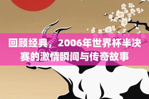 回顾经典，2006年世界杯半决赛的激情瞬间与传奇故事