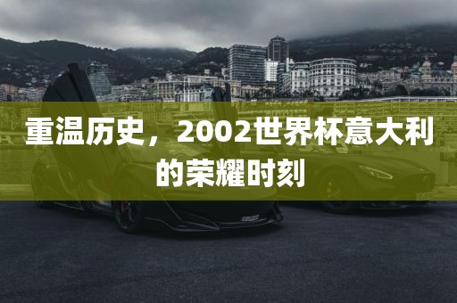 漯河市盈旭机械设备有限公司重温历史，2002世界杯意大利的荣耀时刻