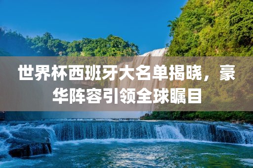 世界杯西班牙大名单揭晓，豪华阵容引领全球瞩目