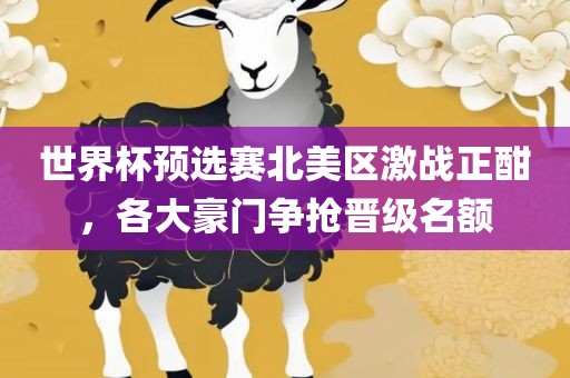 世界杯预选赛北美区激战正酣，各大豪门争抢晋级名额漯河市盈旭机械设备有限公司